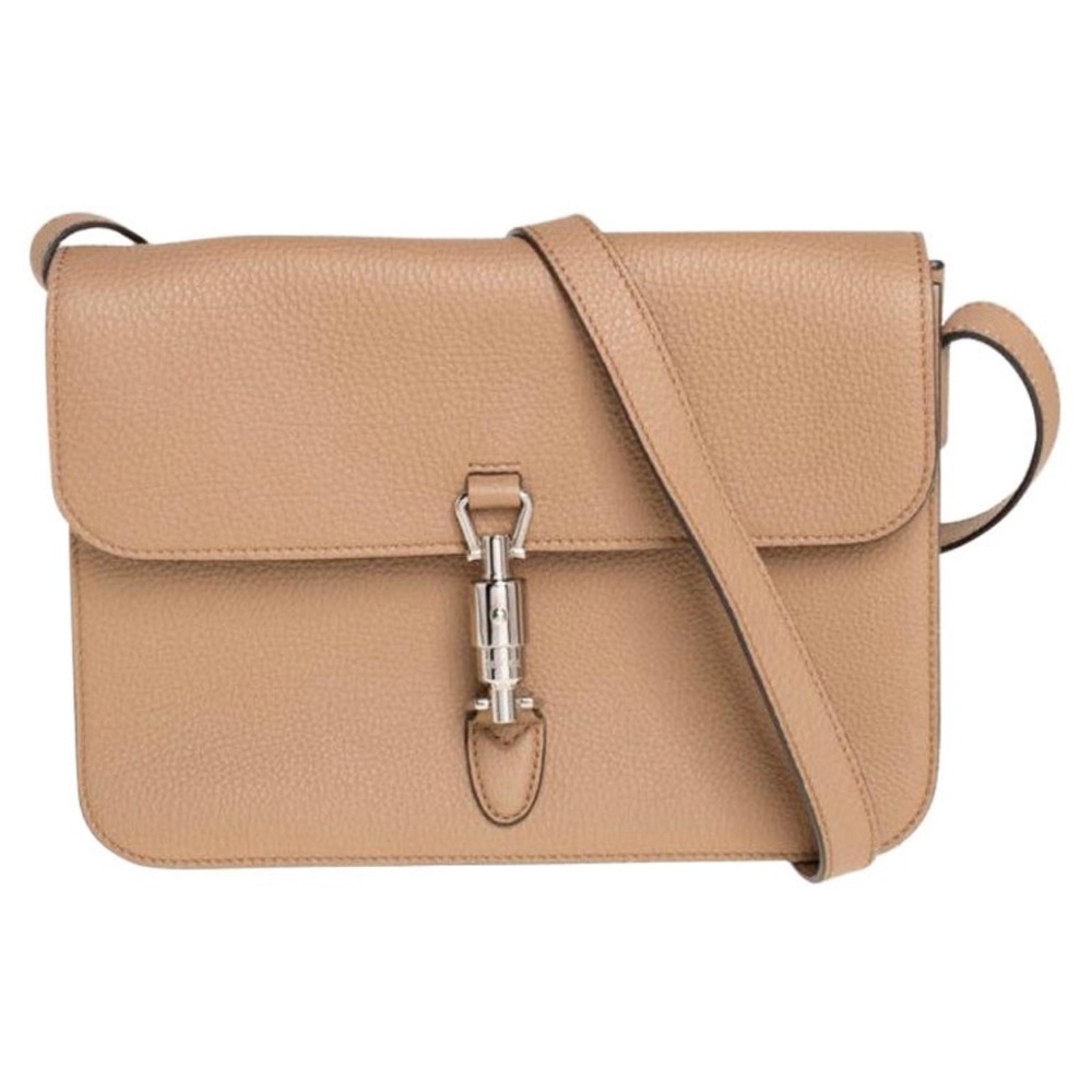 Gucci Beige Leather Jackie Crossbody Bag